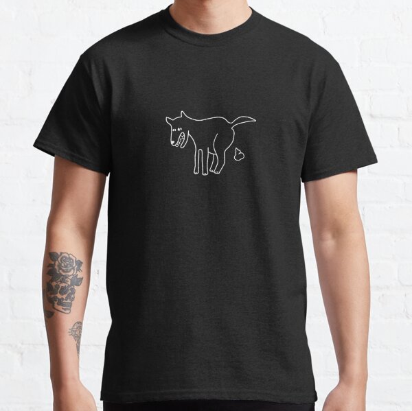 Dog taking a shite inspired by shirt ed gamble wore on taskmaster Classic T-Shirt