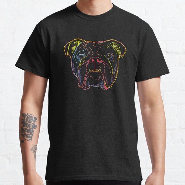Dog English Bulldog Strokes Classic T-Shirt