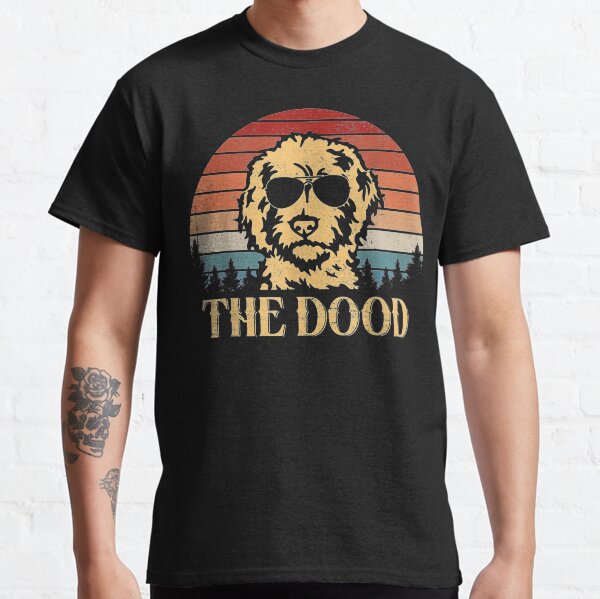 Vintage Goldendoodle The Dood Gift Dad Mom Kids Classic T-Shirt