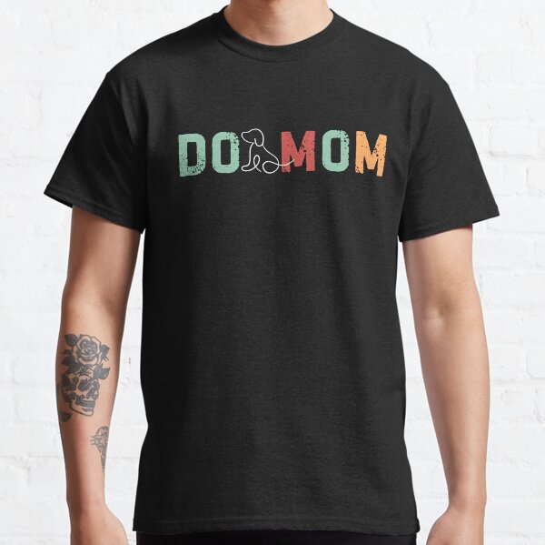 Dog Mom Vintage Retro Style Classic T-Shirt