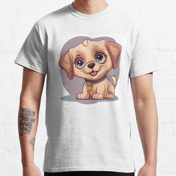 Cute Dog Artwork Classic T-Shirt