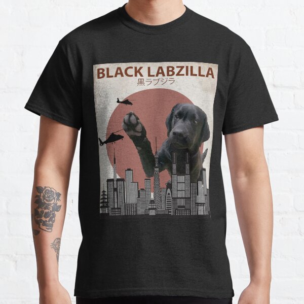 Black Labzilla - Giant Labrador Retriever Lab Dog Monster Classic T-Shirt