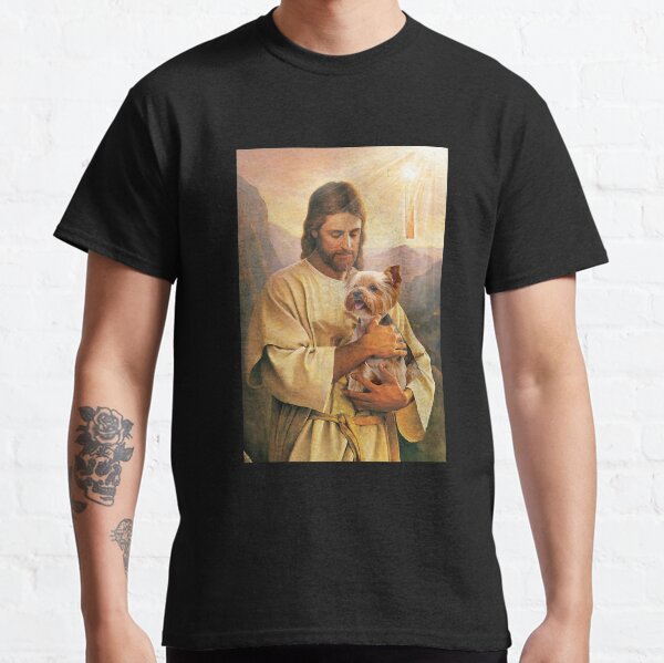 Yorkshire Terrier Baby Protected By God For Yorkshire Lover Classic T-Shirt