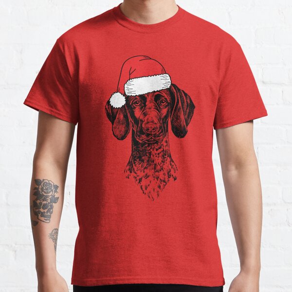 Christmas German Shorthaired Pointer Santa GSP Dog Holiday Classic T-Shirt