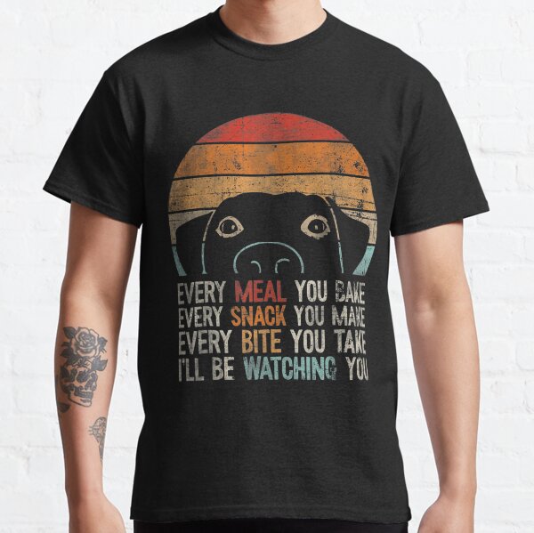 Funny Dog, Retro Dog Tee, Ill Be Watching You Dog Classic T-Shirt