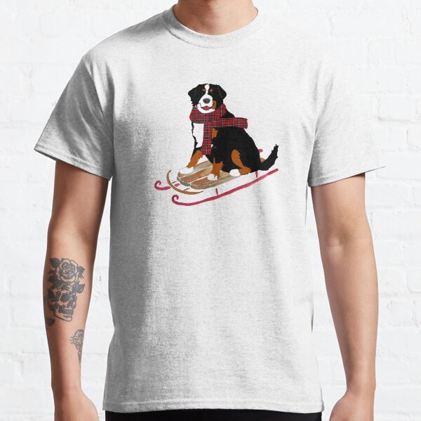 Bernese Mountain Dog Sledding Classic T-Shirt