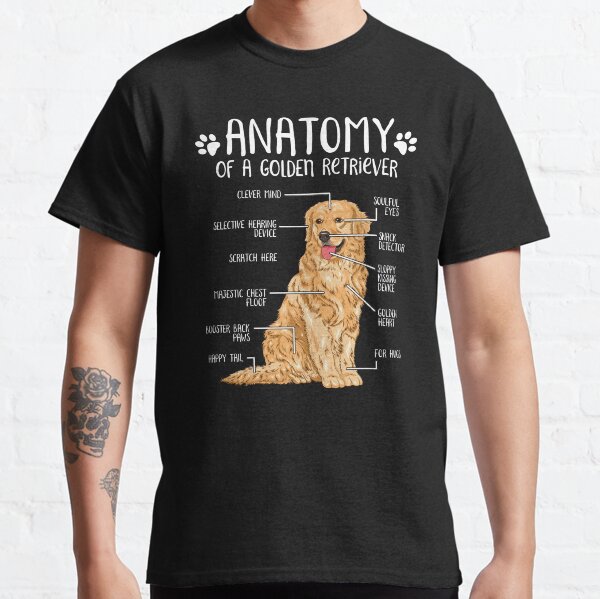 Funny Golden Retriever Anatomy Dog Owner Dog Lover Classic T-Shirt