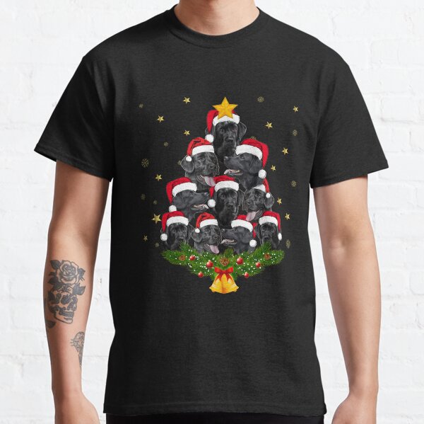 Black Lab Christmas Tree T Shirt Classic T-Shirt