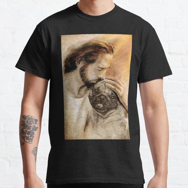 Jesus Wit Pug Dog - Pug Dog Lover Classic T-Shirt
