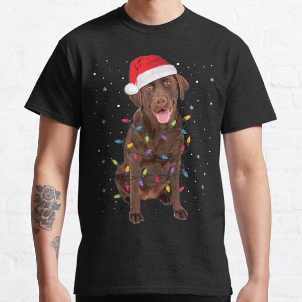 Christmas Labrador Retriever Dog Chocolate Lab Lover Gift Classic T-Shirt