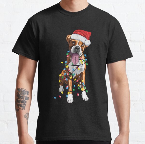 Boxer Christmas - Boxer Dog Christmas Classic T-Shirt