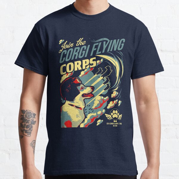 Join The Corgi Flying Corps Classic T-Shirt