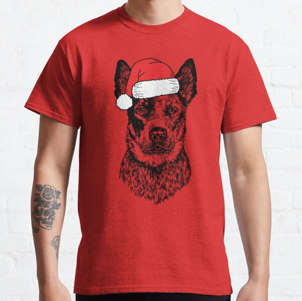 Christmas Heeler Santa Dog Holiday Classic T-Shirt