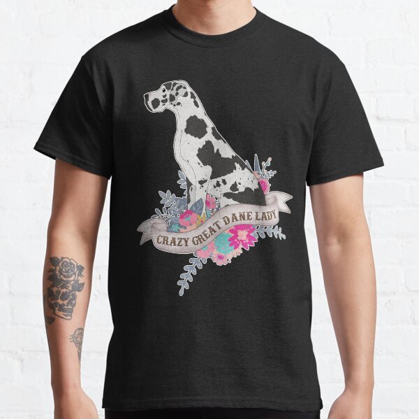 Crazy Great Dane Lady  Classic T-Shirt