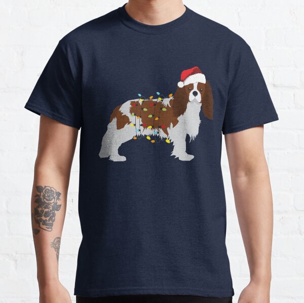 Charles Spaniel Holiday Christmas Lights Classic T-Shirt