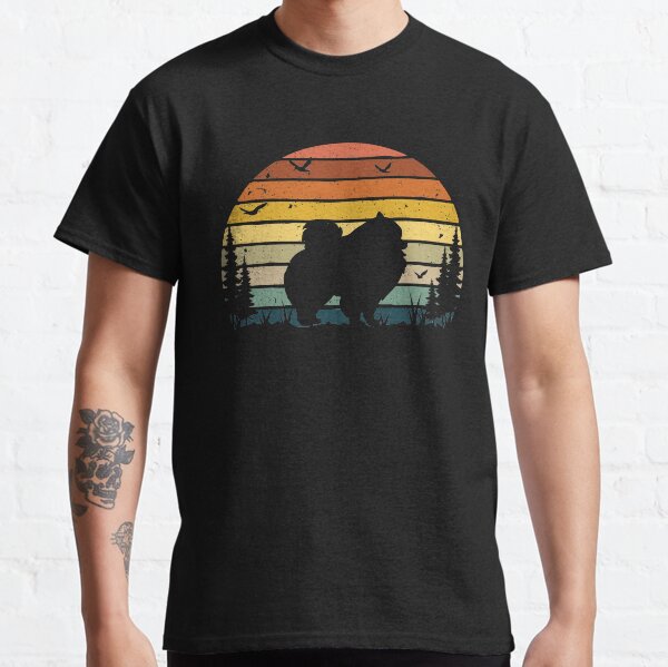 Pomeranian Dog Retro Vintage  Classic T-Shirt