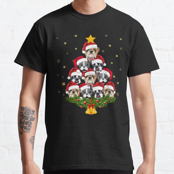 French Bulldog Christmas Tree T Shirt Classic T-Shirt