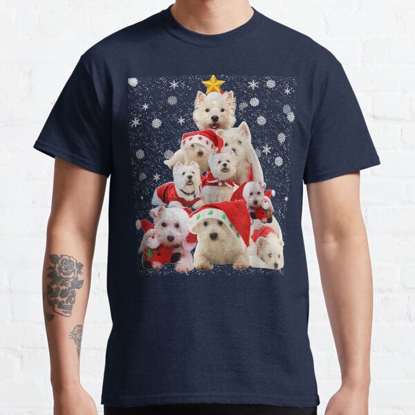 Westie Christmas tree dog pajamas Classic T-Shirt