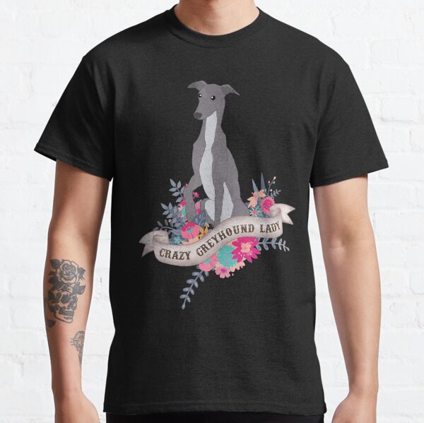 Crazy Greyhound Lady  Classic T-Shirt