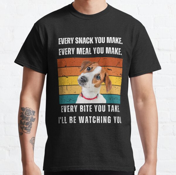 Every snack you make Jack Russell retro design Classic T-Shirt