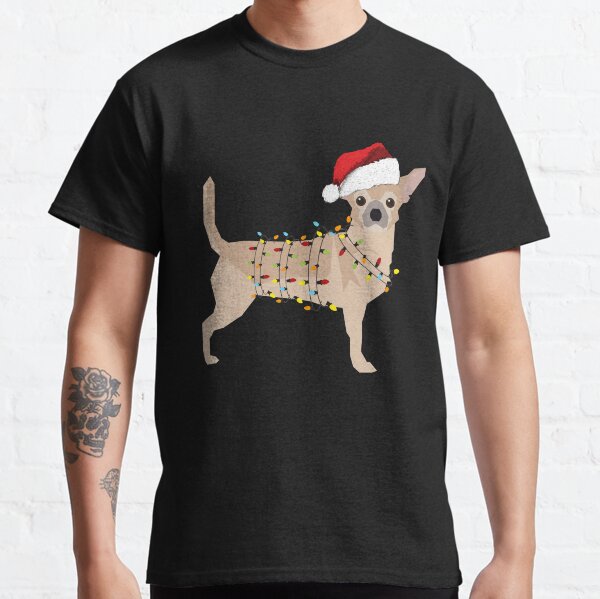 Chihuahua Holiday Christmas Light Classic T-Shirt