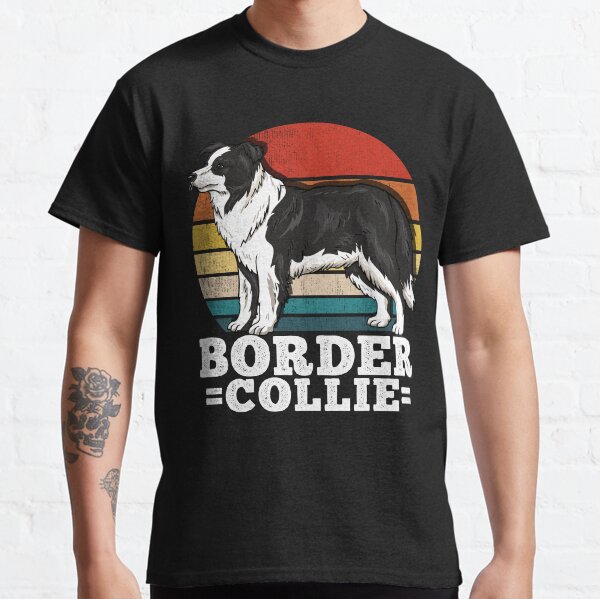 Border Collie Dog Lover Retro Classic T-Shirt