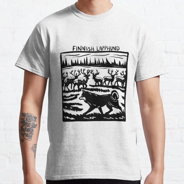 Finnish Lapphund Stamp Art Classic T-Shirt