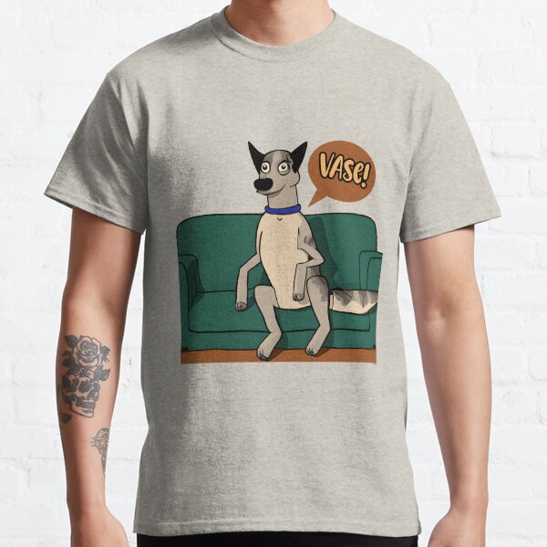 Vase Heeler Dog Funny Dog Commercial Humor Classic T-Shirt