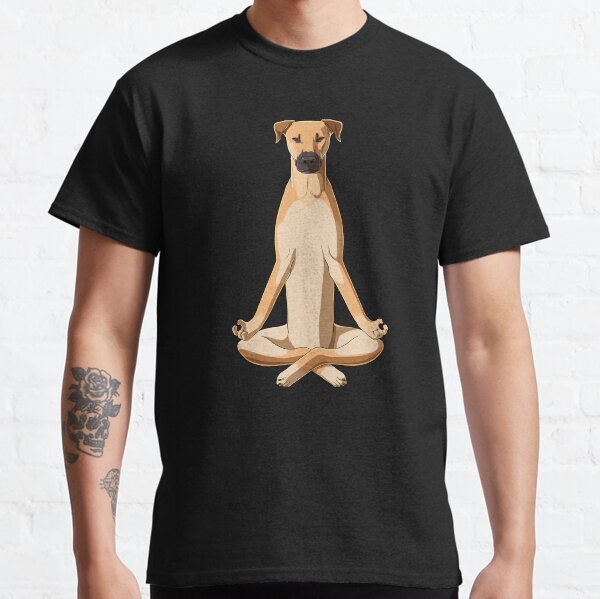 Black Mouth Cur Dog meditate Classic T-Shirt