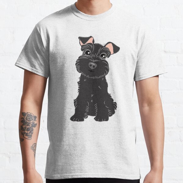 Love Black Miniature Schnauzer Classic T-Shirt