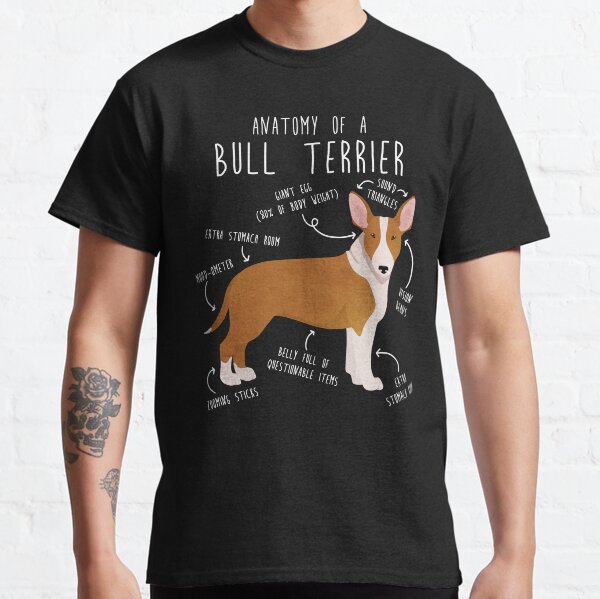 Bull Terrier Dog Anatomy Classic T-Shirt