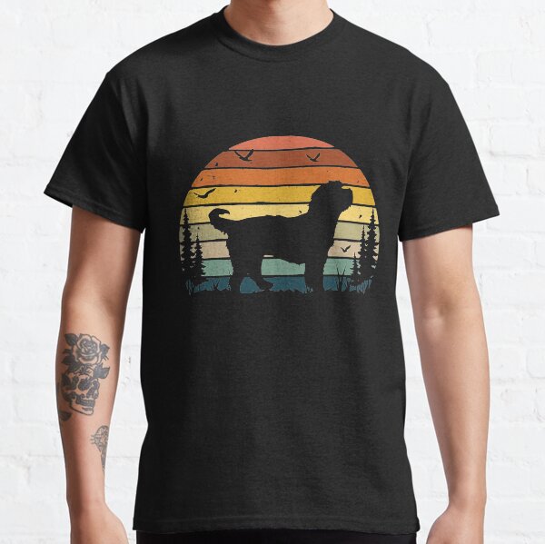 Bernedoodle Dog Lover Vintage Retro Funny T-Shirt Classic T-Shirt