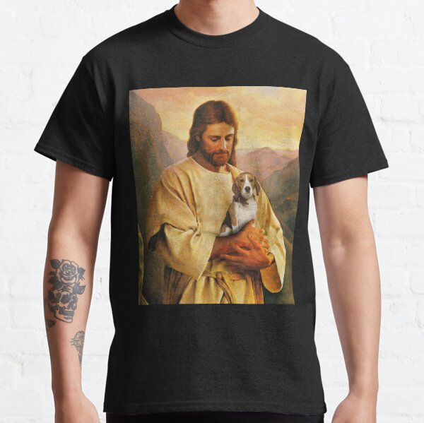 Funny beagle dog and jesus lover Classic T-Shirt