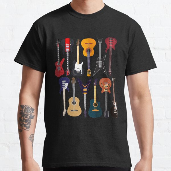 Musician Different Types Of Guitar Classic T-Shirt