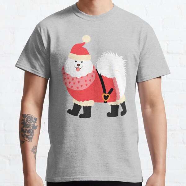 Samoyed Christmas Santa Claus Classic T-Shirt