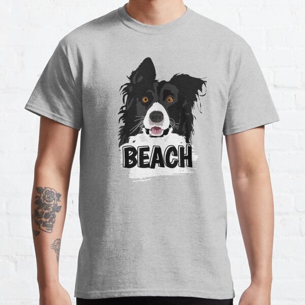 Border Collie Beach Dog Classic T-Shirt
