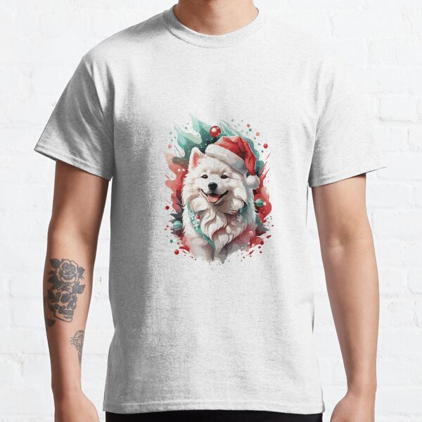 Samoyed Wonderland Christmas Dog Illustration Classic T-Shirt