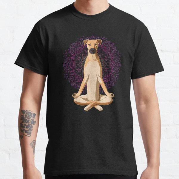 Black Mouth Cur Dog meditate Classic T-Shirt
