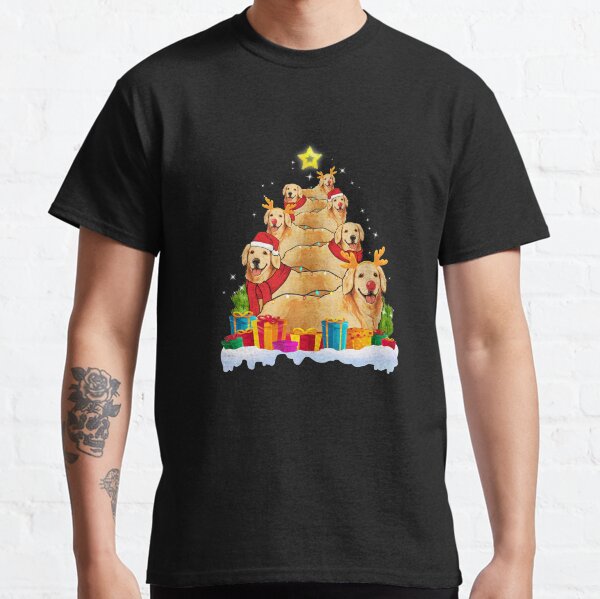 Golden Retriever Christmas Tree Funny gift Classic T-Shirt