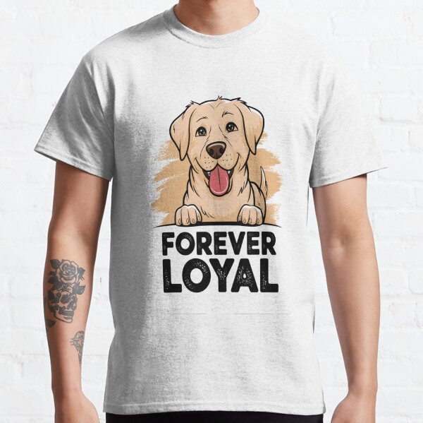 Labrador Retriever Forever Loyal  Cute Cartoon Dog Design Classic T-Shirt