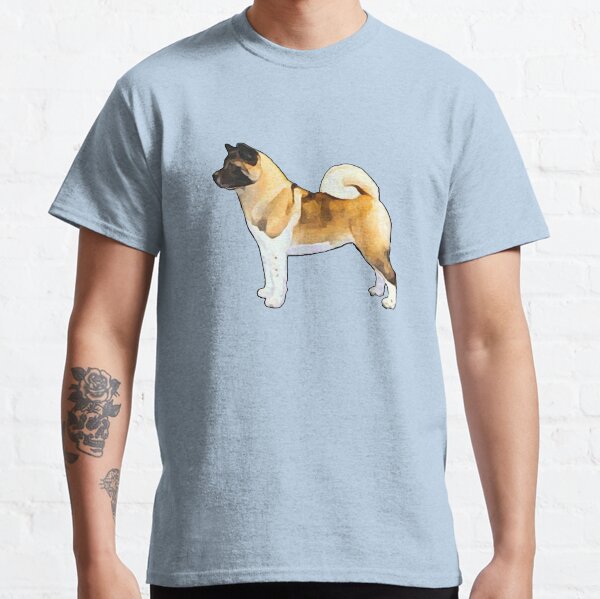 Akita Inu Dog Silhouette for Dog Lovers Classic T-Shirt