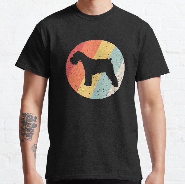 Vintage Retro Miniature Schnauzer  Classic T-Shirt