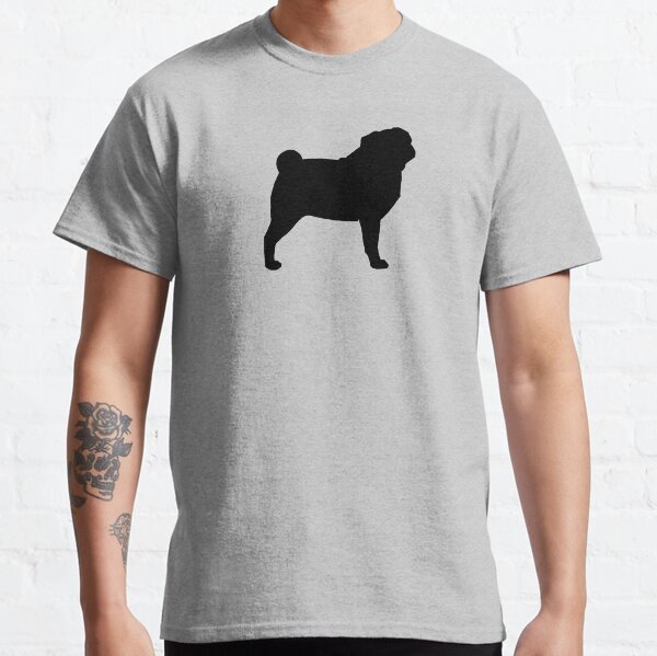 Pug Silhouette(s) Classic T-Shirt