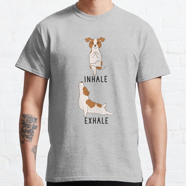Inhale Exhale Jack Russell Terrier Yoga Classic T-Shirt