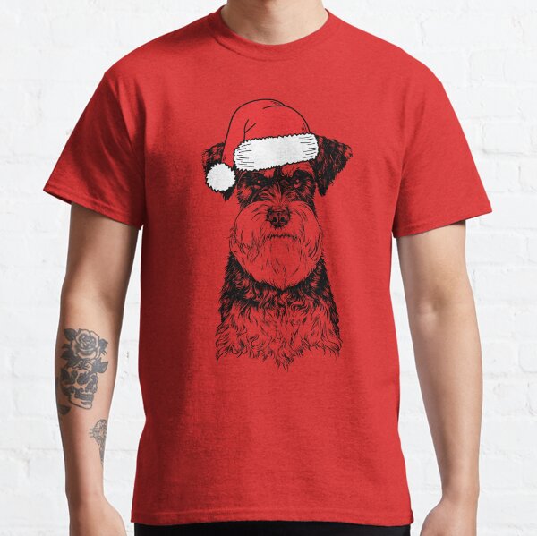 Christmas Schnauzer Santa Dog Holiday Classic T-Shirt