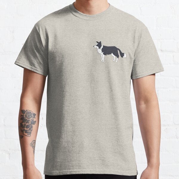 Cute border collie dog illustration  Classic T-Shirt