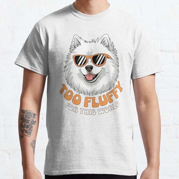 Too Fluffy for This World Samoyed with Sunglasses Classic T-Shirt