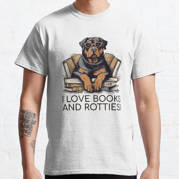 Rottweiler Bookworm II - A Cozy Design for Book Lovers Classic T-Shirt