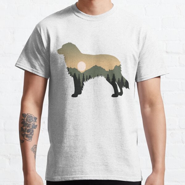 Australian shepherd dog forest mountain sunset gift Classic T-Shirt