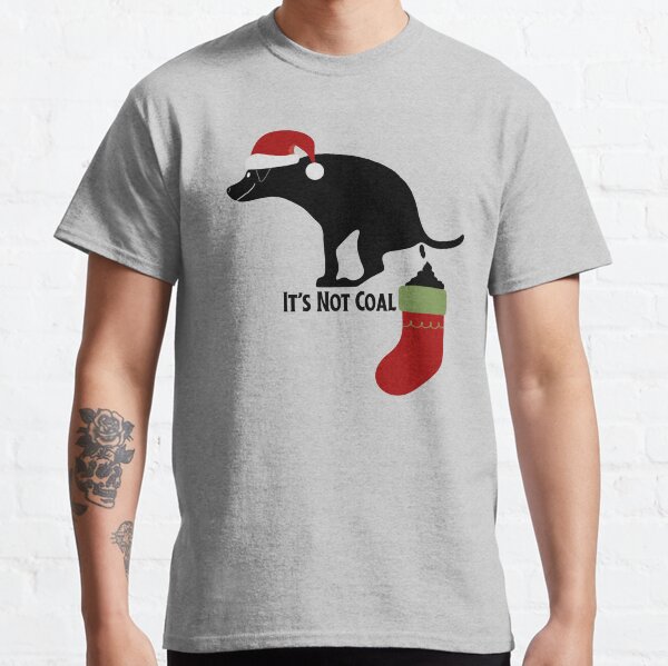 Funny Christmas Pooping Dog Classic T-Shirt